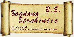 Bogdana Strahinjić vizit kartica